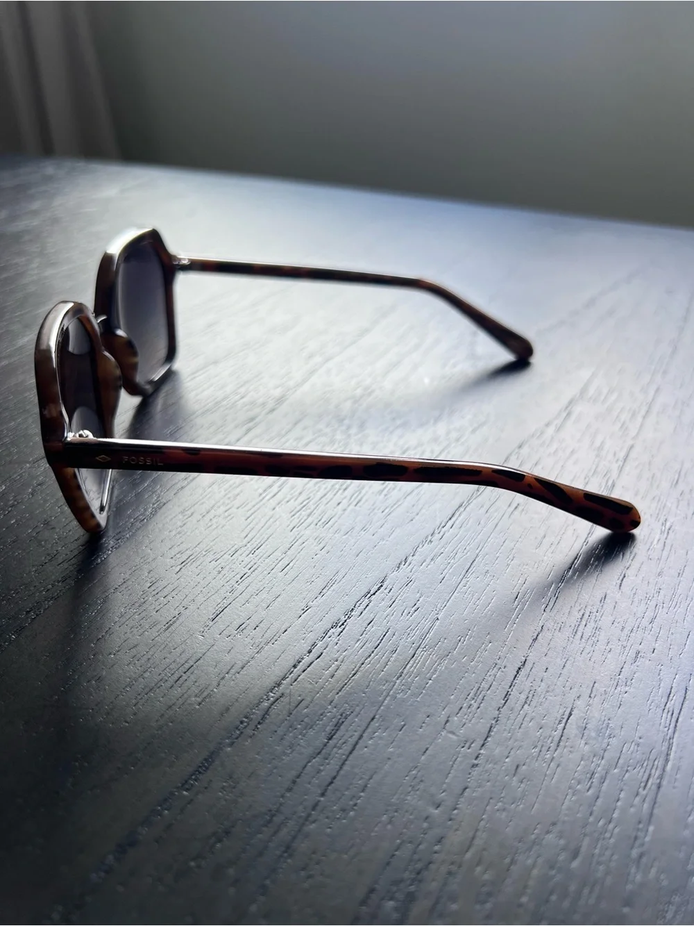 Fossil 53mm Women's Square Tortoiseshell Sunglasses